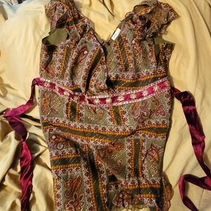 Mimi maternity embellished top.